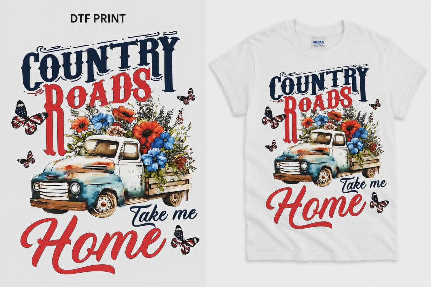 Western Cowgirl & More Graphic Collection – DTF T‑Shirts