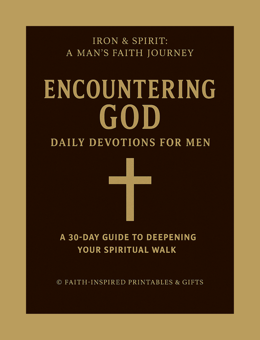 Encountering God: Daily Devotions for Men: Iron & Spirit: A Man’s Faith Journey — A 30-Day Guide to Deepening Your Spiritual Walk Paperback