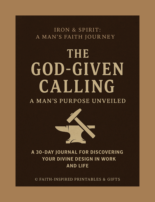 The God-Given Calling: A 30-Day Devotional Journal for Christian Men: Discover Your Divine Purpose in Work, Life, and Faith with Scripture-Based Reflections and Guided Prompts Paperback