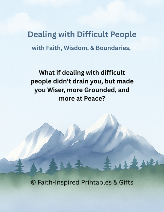 Dealing with Difficult People: A 14-Day Faith-Based Devotional Journal for Setting Boundaries and Finding Peace Paperback