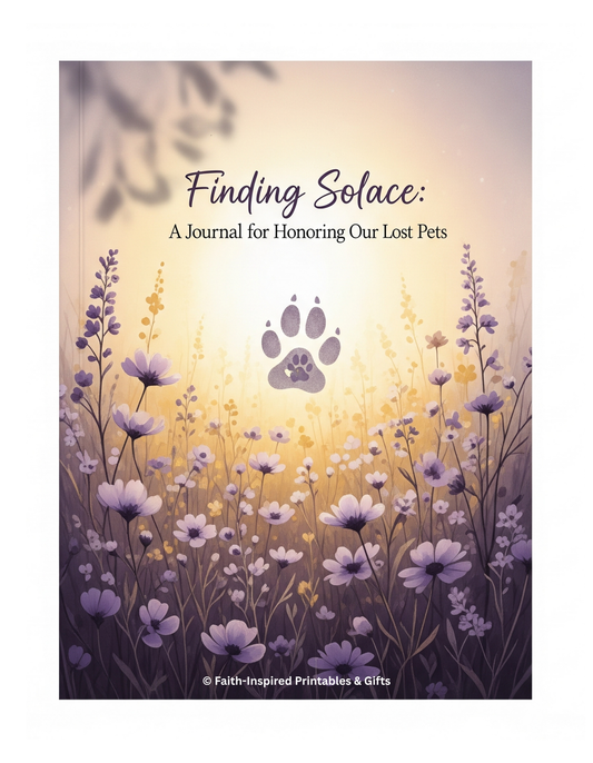 Finding Solace: A Faith-Based Grief Journal for the Loss of a Beloved Pet: A Christian Guide to Process Loss, Celebrate Love, and Find Peace Paperback
