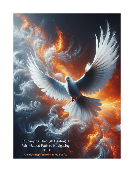 Journeying Through Healing: A Faith-Based PTSD Reflection Journal for Spiritual Encouragement and Emotional Healing Paperback