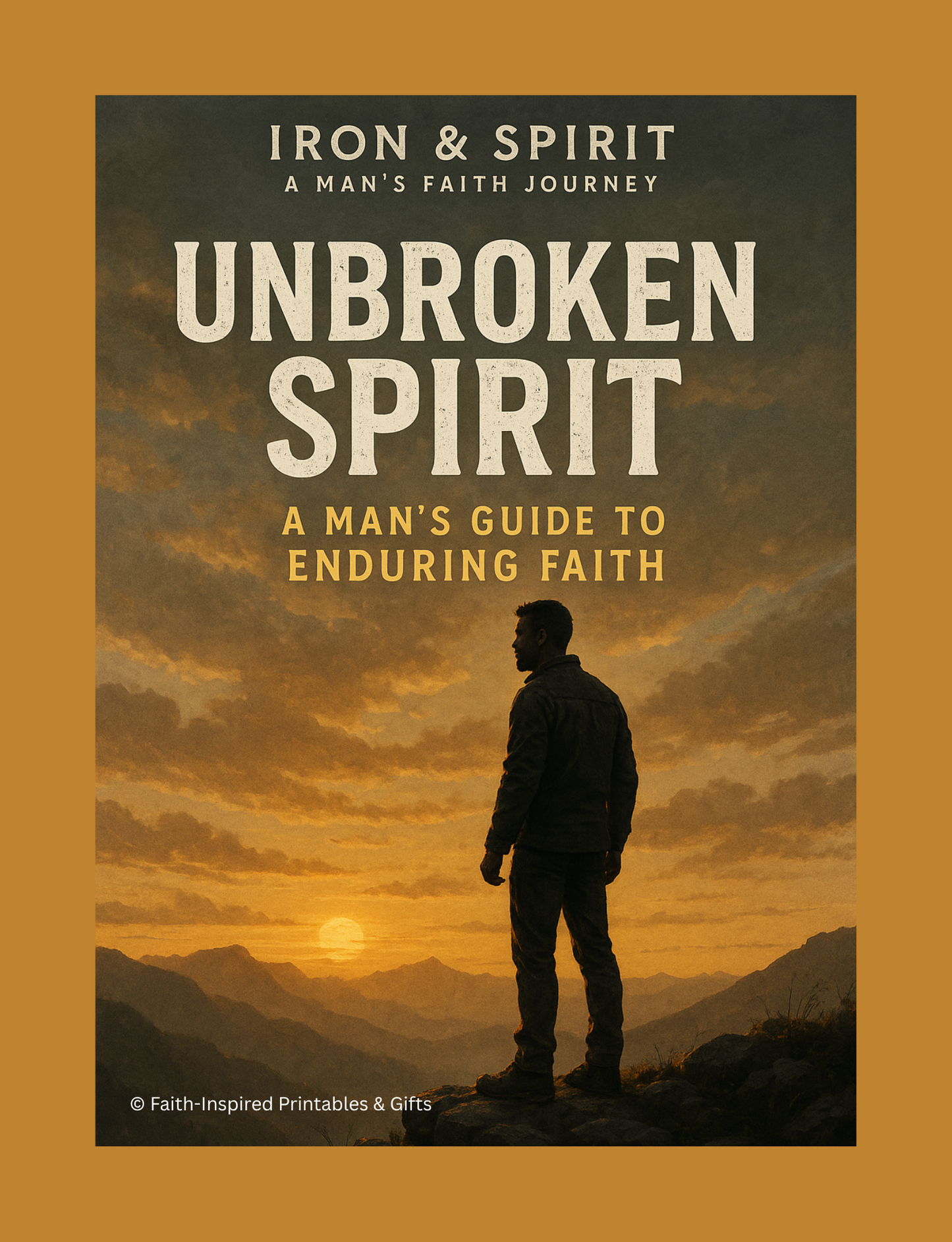Unbroken Spirit: A Man's Guide to Enduring Faith (Iron & Spirit: A Man's Faith Journey): A 30-Day Christian Journal for Resilience, Strength, and Overcoming Challenges Paperback