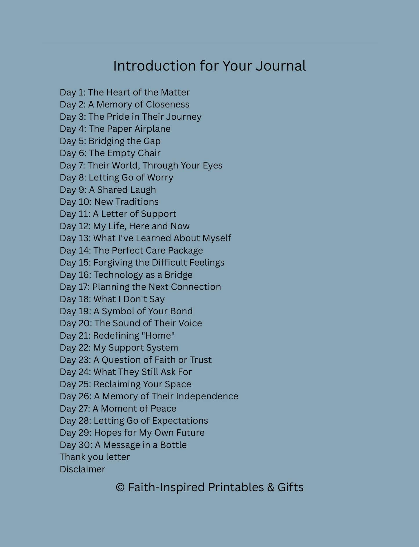 Healing Through the Heartbreak: A Journal for Parents of Children Living Far Away Paperback