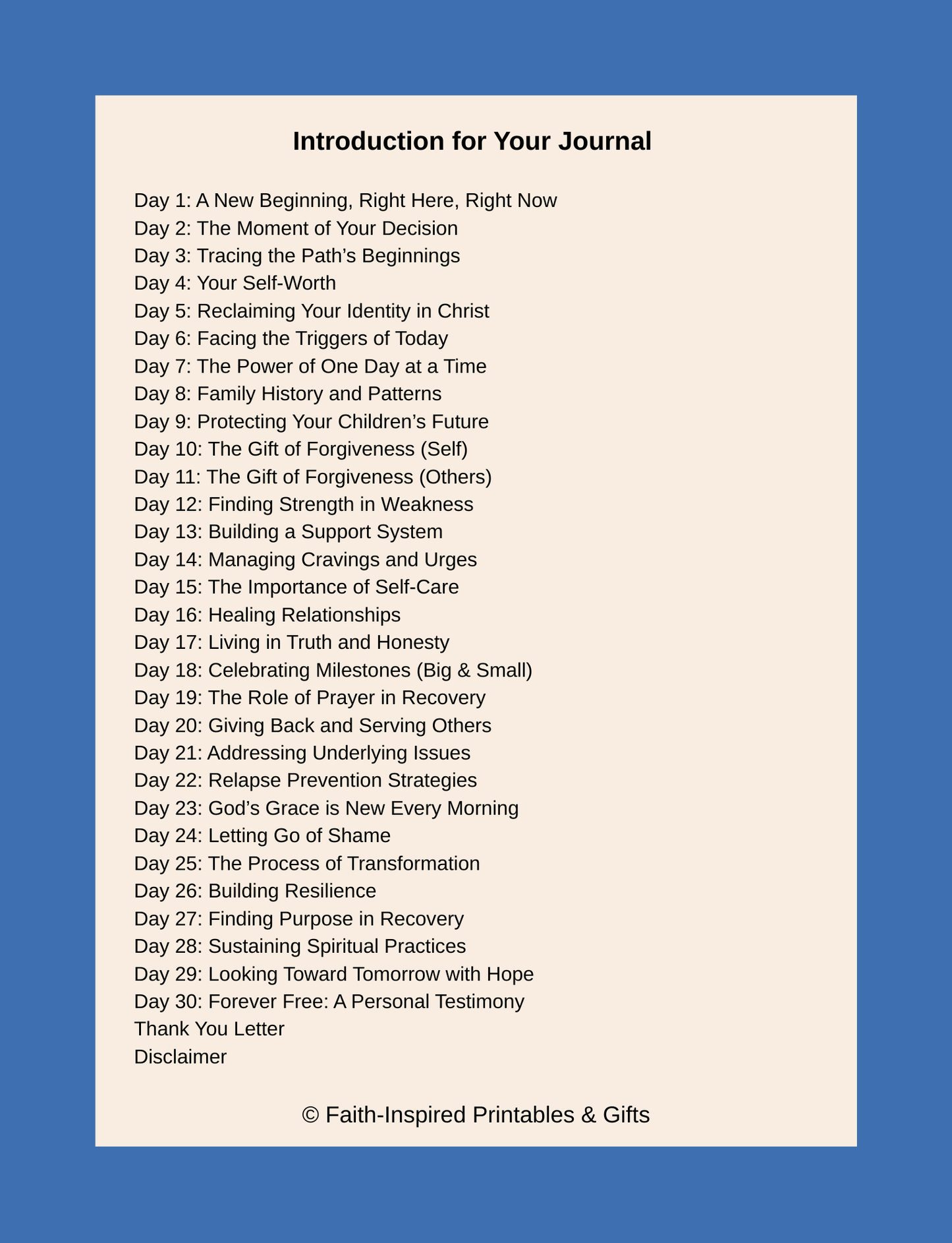 Yesterday, Today, & Tomorrow - The Journey to Breaking Free: A 30-Day Journal for Sobriety & Sustained Recovery from Drug Addiction Paperback