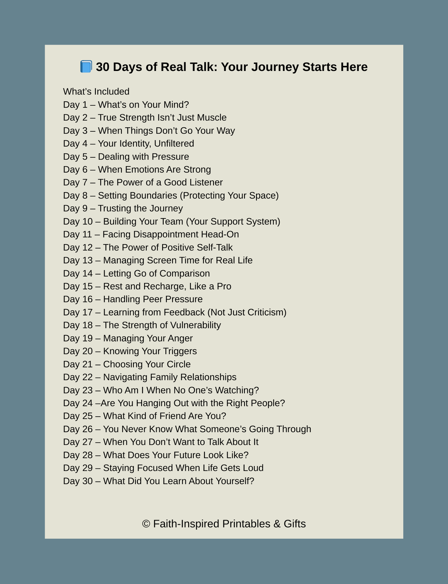 Iron Sharpens Iron Building Inner Strength: A 30-Day Journal of Faith, Courage, and Real Resilience for Teen Guys Paperback