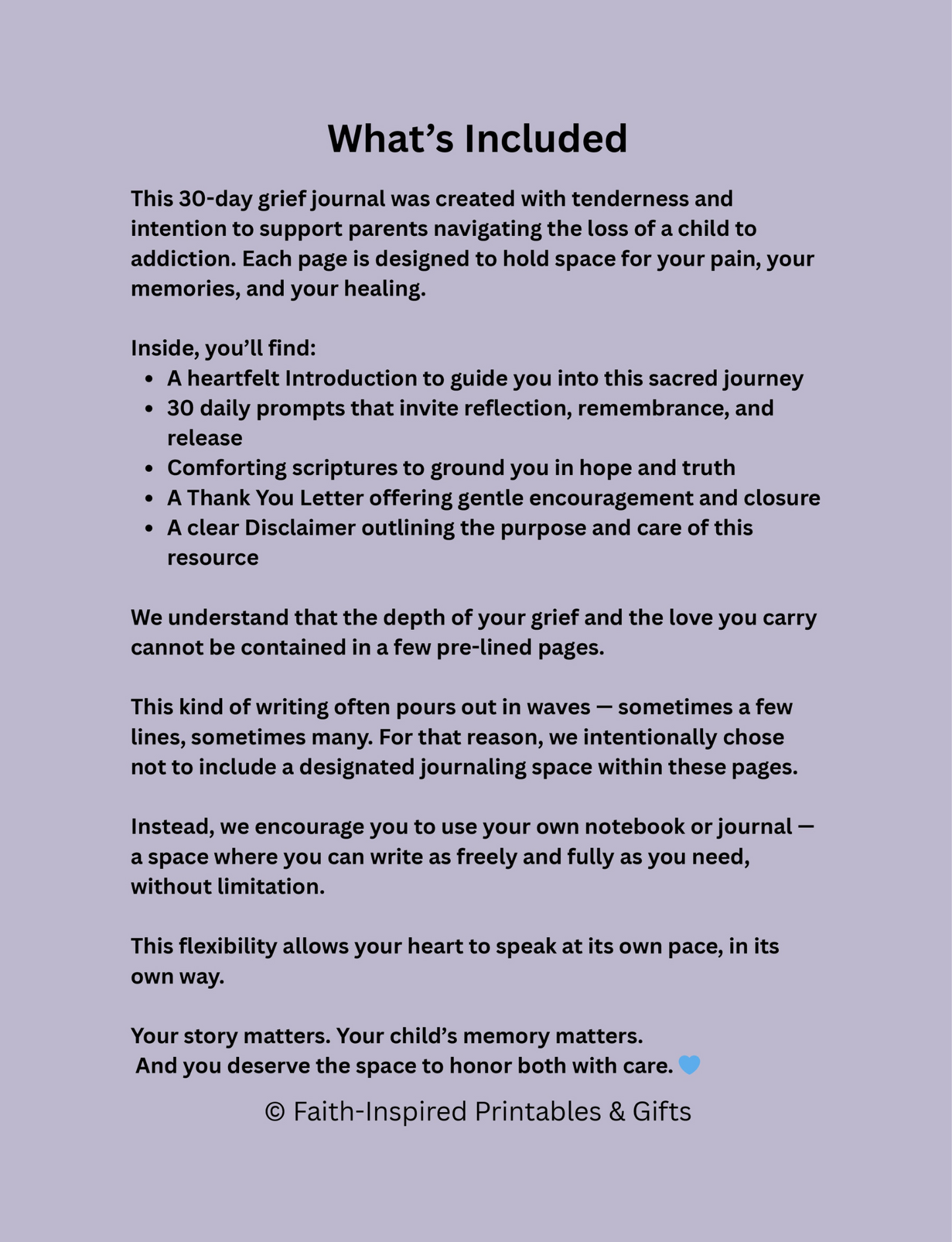 Healing Through the Heartbreak: A Grief Journal for Parents Who've Lost a Child to Addiction Paperback