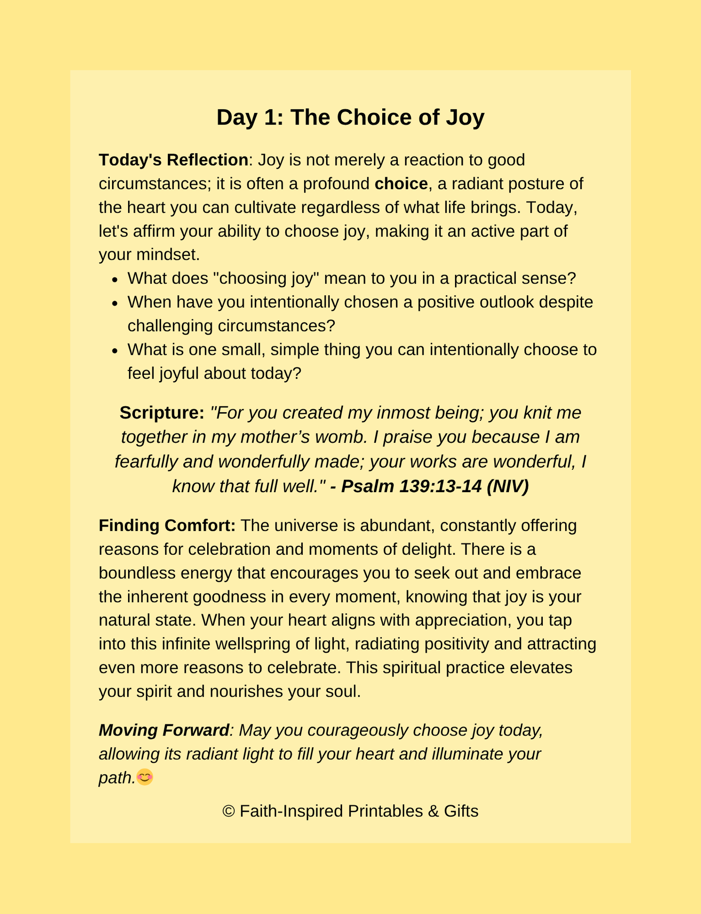 I Am Joyful: A 30-Day Positive Mindset Journal: Daily Prompts, Scripture Reflections, and Inspirational Insights to Cultivate Joy, Gratitude, and a Radiant Outlook Paperback
