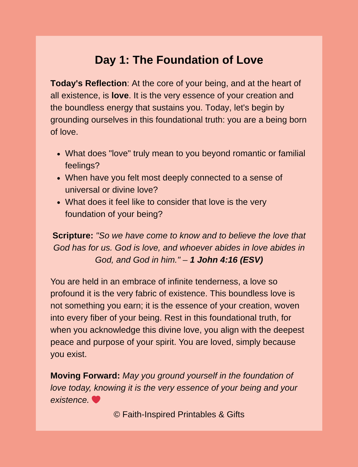 I Am Loved: A 30-Day Positive Mindset Journal (Empowered Mindset Series): A Daily Devotional & Guided Practice for Embracing Divine Love, Worthiness, and Inner Peace Paperback