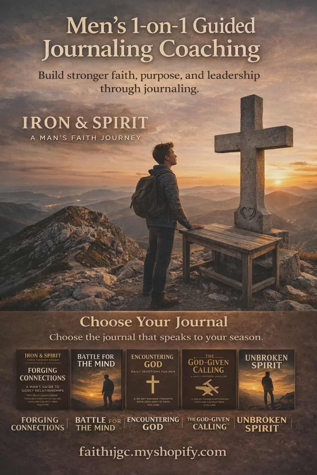 Men’s Strength & Faith Journals: 4‑Week 1‑1 Coaching