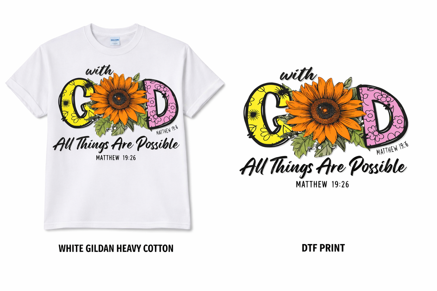 Faith‑Inspired Graphic Tee Collection DTF TSHIRTS