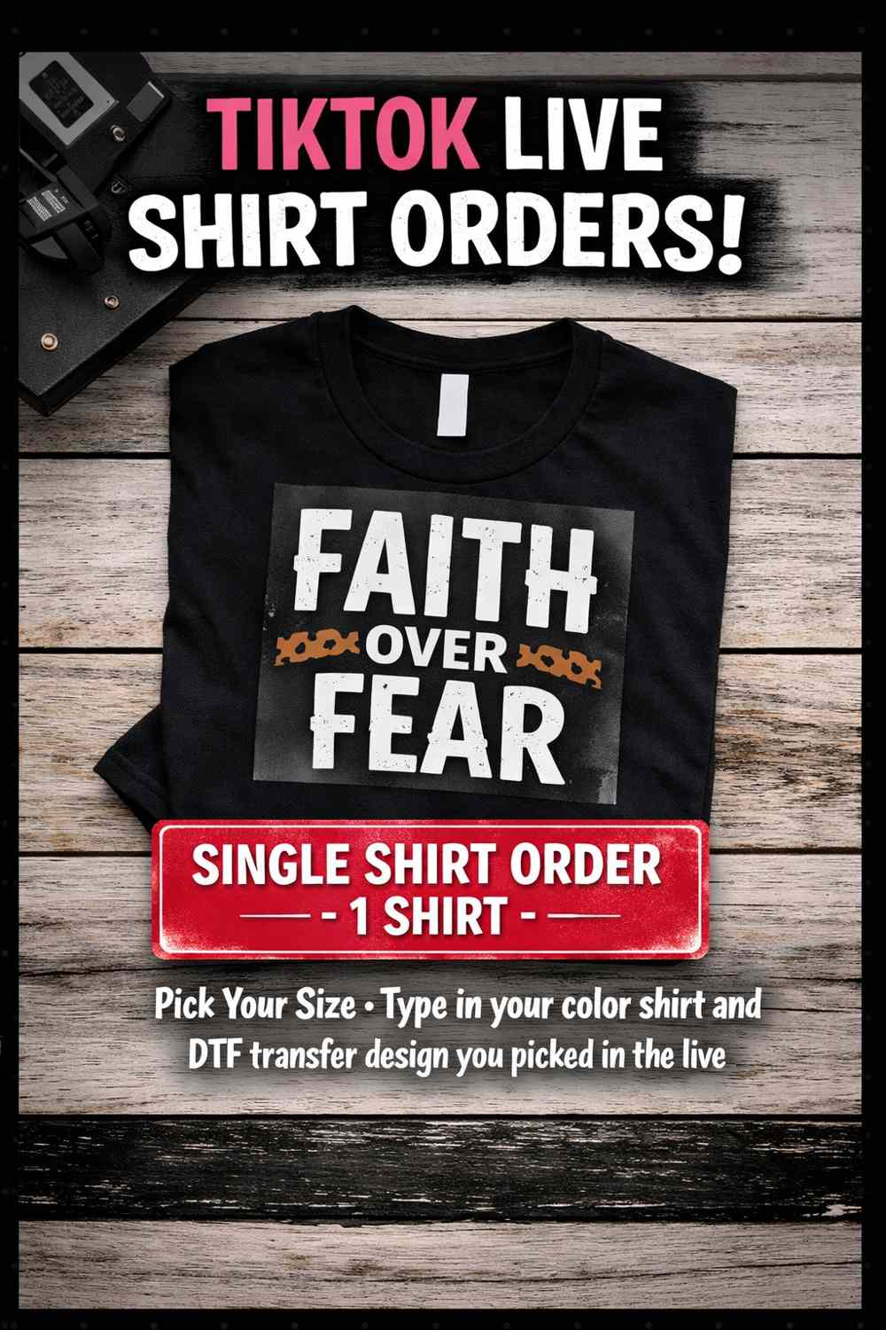 (TikTok Live Only) Single Shirt Order