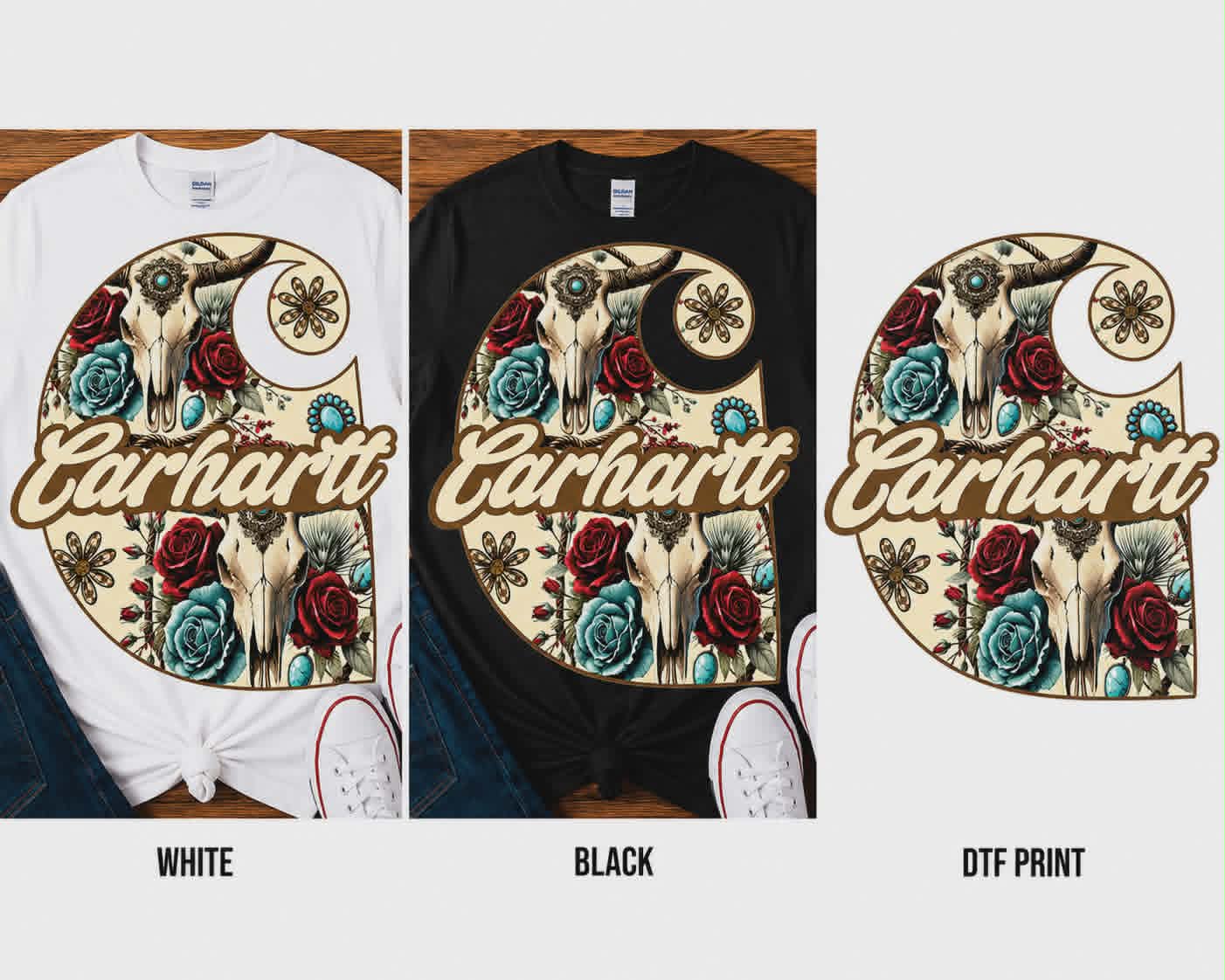 Western Cowgirl & More Graphic Collection – DTF T‑Shirts