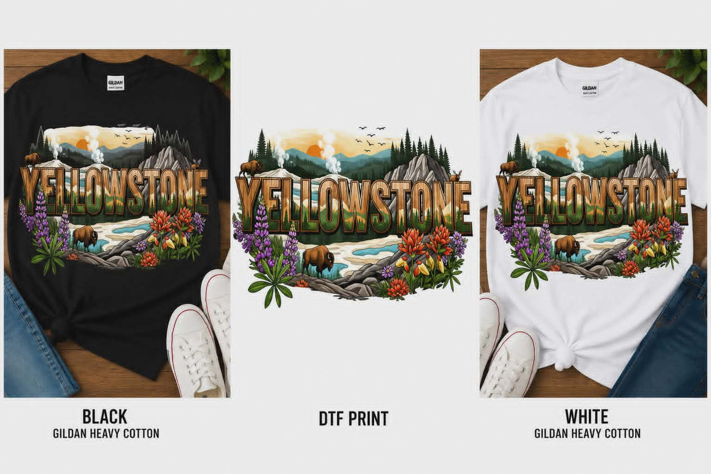 Wild & Free Graphic Tee Collection OUTDOORS, MOUNTAINS, HIKING DTF TSHIRTS